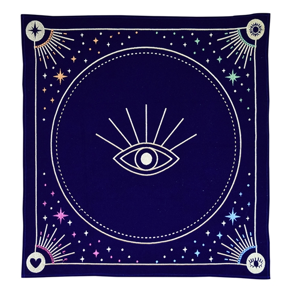 Nappe de divination bleue Message à l'univers 6