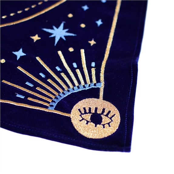 Nappe de divination bleue Message à l'univers 7