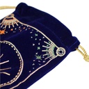 Bourse pour cartes de Tarot Bleue Message à l'univers 7