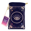 Bourse pour cartes de Tarot Bleue Message à l'univers 8