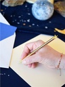 Présentoir de 20 Stylos Etoiles Dorés 2