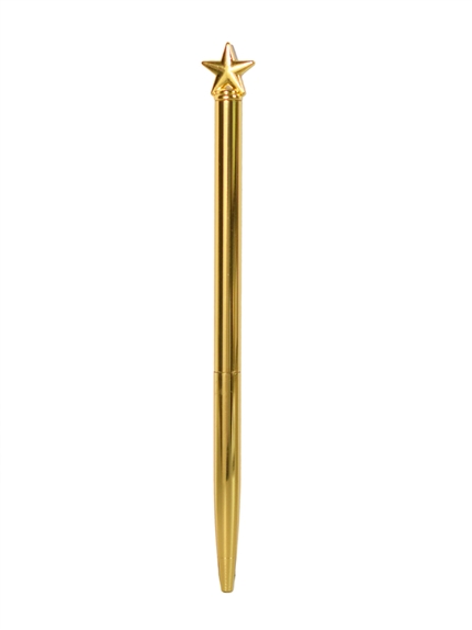 Présentoir de 20 Stylos Etoiles Dorés 3