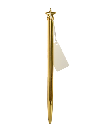 Présentoir de 20 Stylos Etoiles Dorés 4