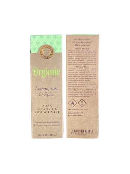 Spray de purification Organic Citronnelle et Epices 3