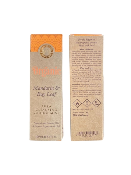 Spray de purification Organic Mandarine et Laurier 3