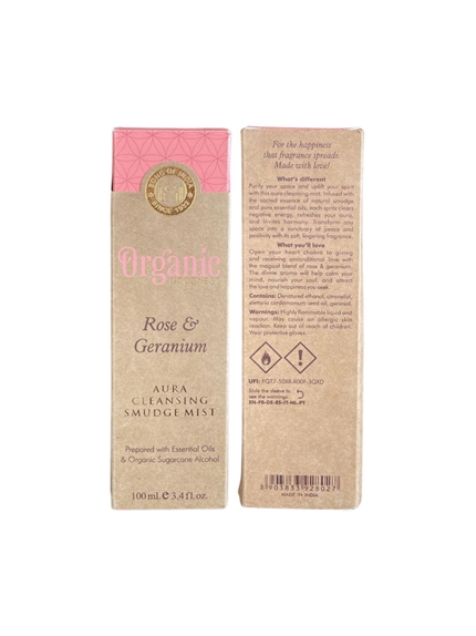 Spray de purification Organic Rose et Géranium 3