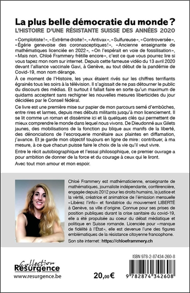 La plus belle démocratie du monde ? L'histoire d'une résistante suisse des années 2020 2