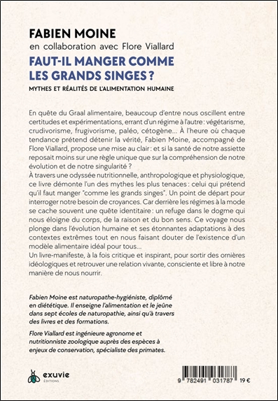 Faut-il manger comme les grands singes ? Mythes et réalités de l'alimentation humaine 2