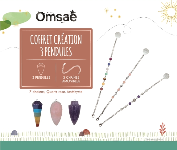Coffret Création 3 Pendules en pierre 3