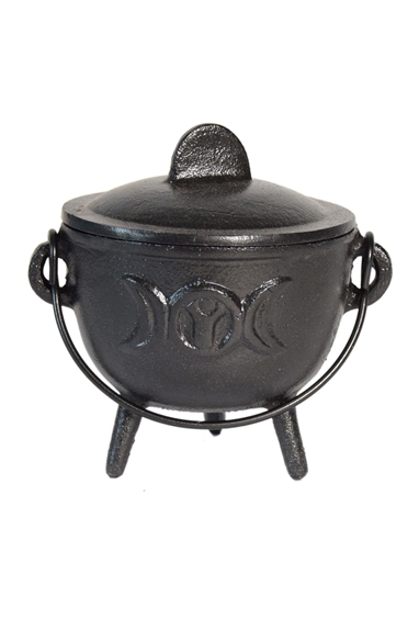 Chaudron en Fonte Noir Diamètre 12 cm 1