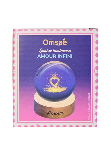 Sphère lumineuse à leds Amour infini 6 cm de diamètre 3