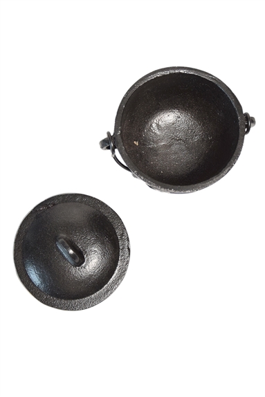 Chaudron en Fonte Noir Diamètre 12 cm 2