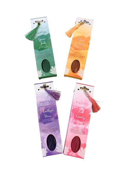 Encens Bâton Pierres de guérison Cristal de roche 3