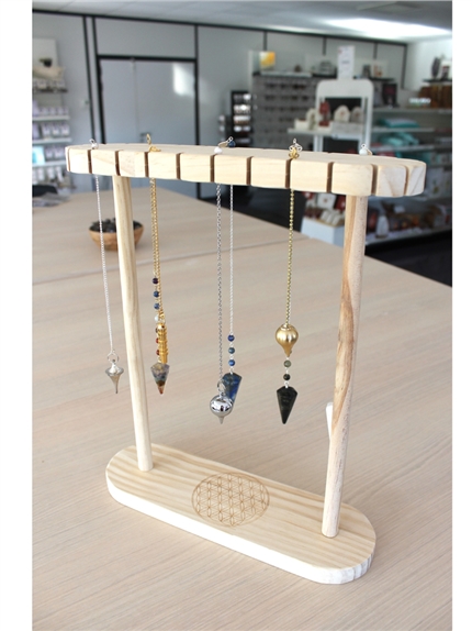 Présentoir 26 pendules en bois brut - Vide 2