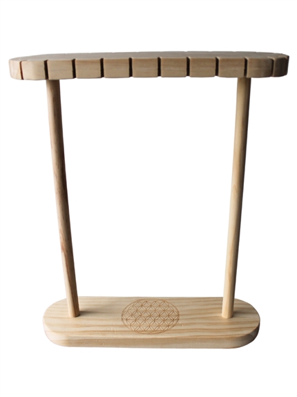 Présentoir 26 pendules en bois brut - Vide 4