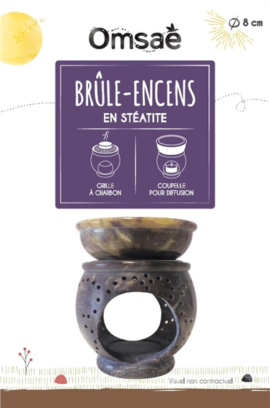 Brûle-encens 2 en 1 en Stéatite 4