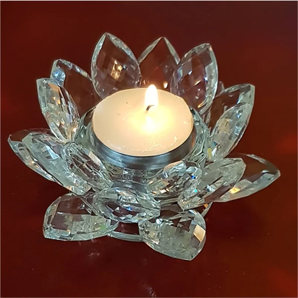 Bougeoir lotus cristal 0