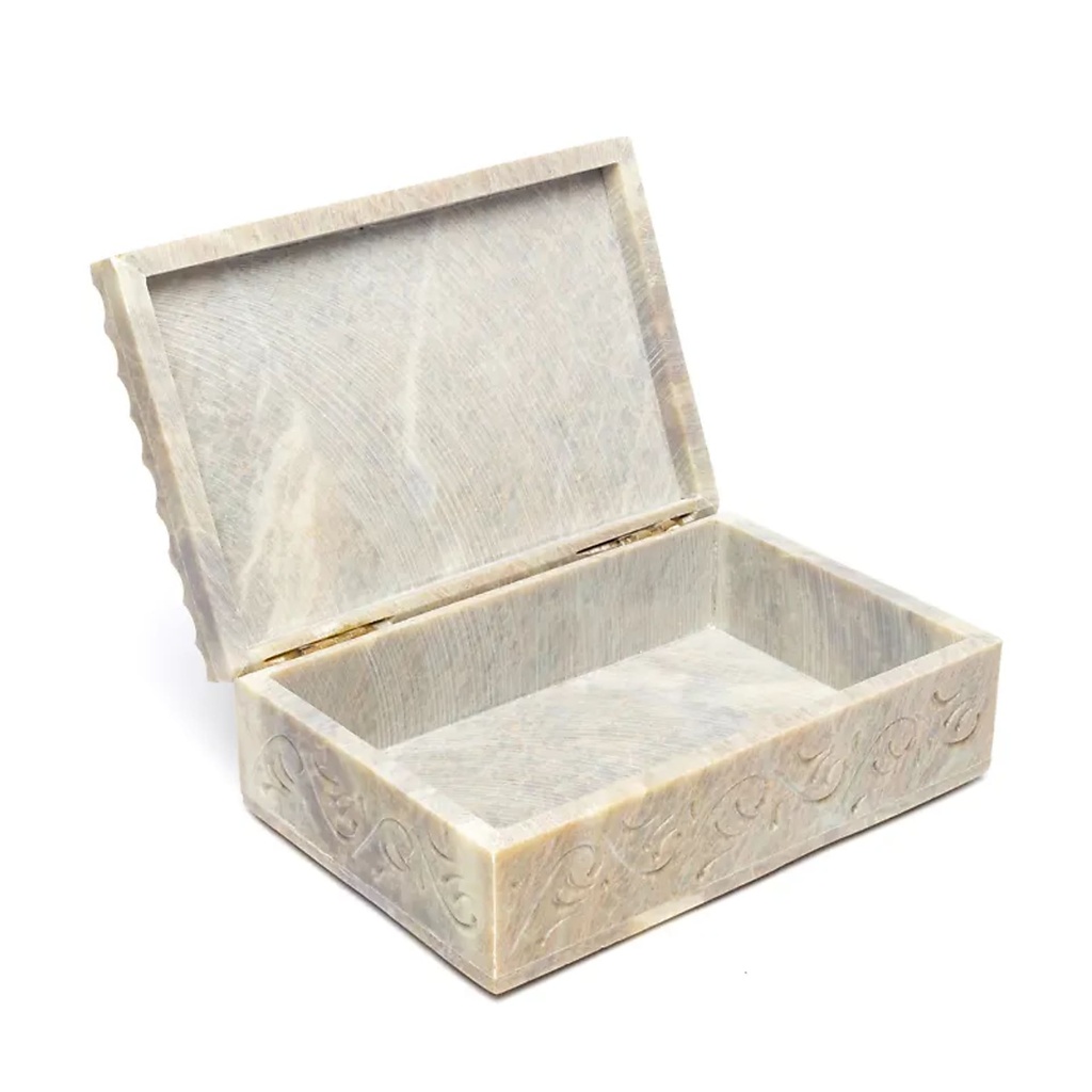 Boîte tarot ou à bijoux Arbre de Vie stéatite -- 15x10 cm 0