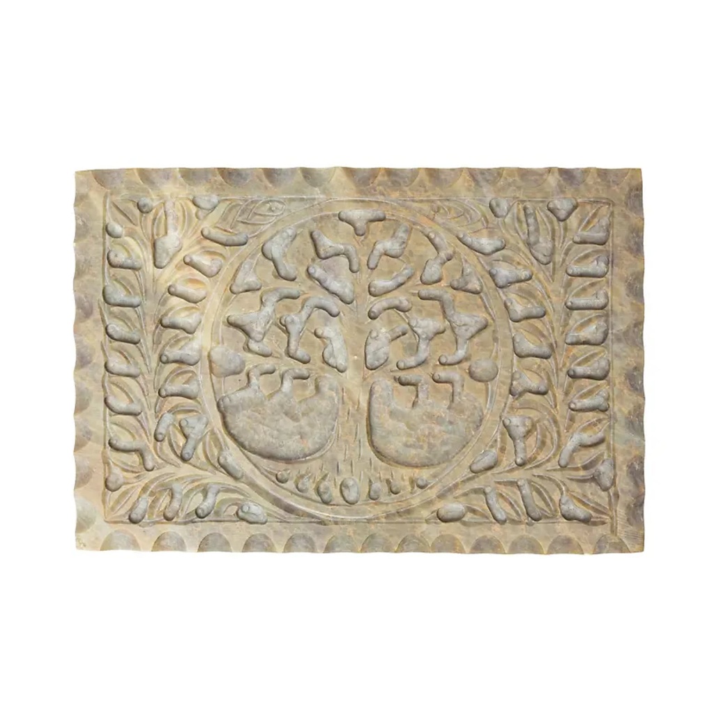 Boîte tarot ou à bijoux Arbre de Vie stéatite -- 15x10 cm 1