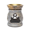 Brûleur d’huile pentagramme stéatite -- 11x9 cm 0