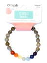 Bracelet 7 Chakras Labradorite Perles rondes 8 mm 2