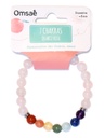 Bracelet 7 Chakras Quartz rose Perles rondes 8 mm 2