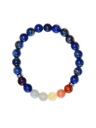 Bracelet 7 Chakras Lapis lazuli Perles rondes 8 mm 1