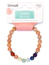 Bracelet 7 Chakras Pierre de soleil Perles rondes 8 mm 2