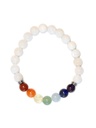 Bracelet 7 Chakras Pierre de lune Perles rondes 8 mm 1