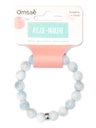 Bracelet Aigue-Marine Perles rondes 10 mm 2