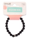 Bracelet Obsidienne Noire Perles rondes 8 mm 2
