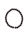Bracelet Obsidienne Noire Perles rondes 6 mm 1