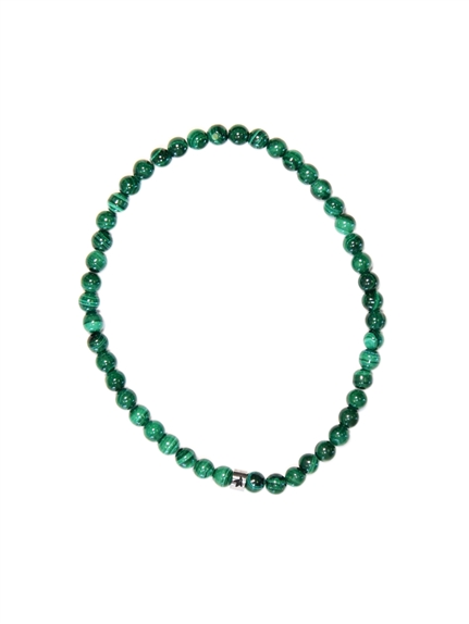 Bracelet Malachite Perles Rondes 4 mm 1