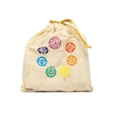 Set de 7 pierres des chakra dans un sac en coton -- 291g 1