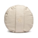 Coussin de méditation bolster beige coton bio (OCS) -- 60x16 cm; 2300 g 0