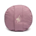 Coussin de méditation bolster lilas coton bio (OCS) -- 60x16 cm; 2300 g 0
