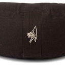 Coussin de méditation croissant anthracite coton bio (OCS) -- 37x17x13 cm; 1008 g 0