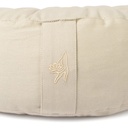 Coussin de méditation croissant beige coton bio (OCS) -- 37x17x13 cm; 1008 g 0