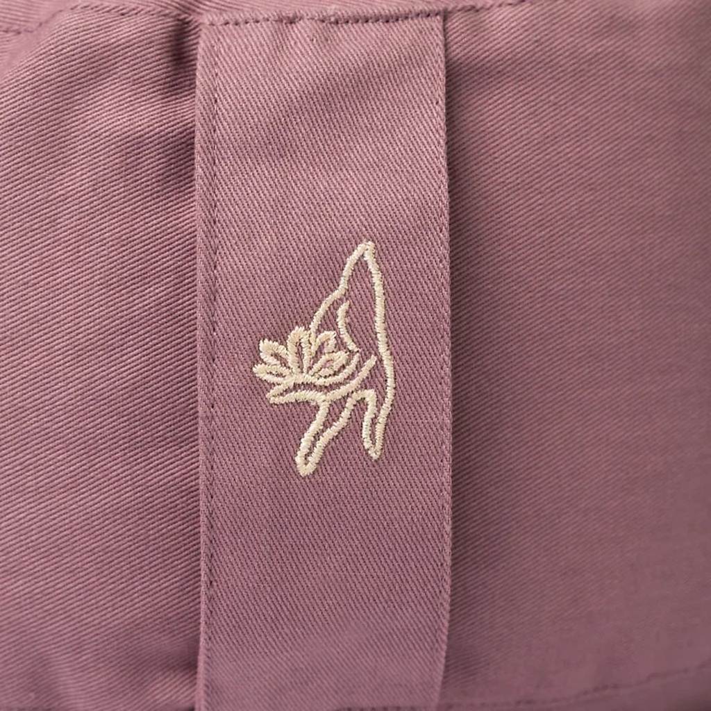 Coussin de méditation rond lilas coton bio (OCS) -- 33x17 cm; 2300 g 0