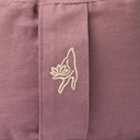 Coussin de méditation rond lilas coton bio (OCS) -- 33x17 cm; 2300 g 0