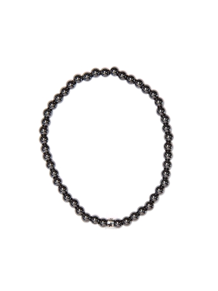 Bracelet Hématite Perles Rondes 4 mm 1