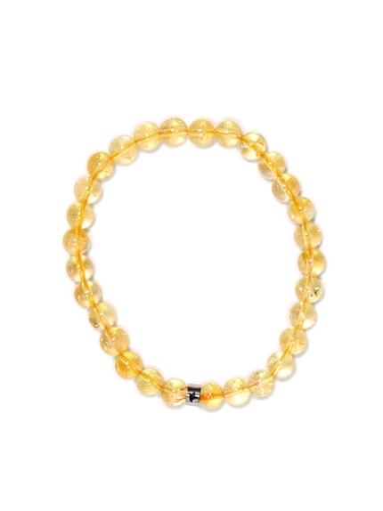 Bracelet Citrine Perles rondes 6 mm 1