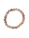 Bracelet Calcédoine Grise Perles Rondes 8 mm 1