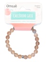 Bracelet Calcédoine Grise Perles Rondes 8 mm 2