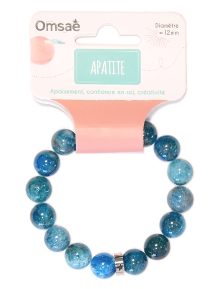 Bracelet Apatite Perles rondes 12 mm 2