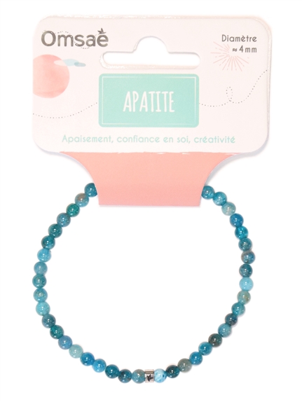 Bracelet Apatite Perles rondes 4 mm 2