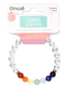 Bracelet 7 Chakras Cristal de Roche Perles rondes 8 mm 2
