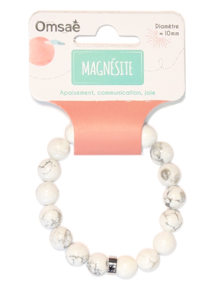 Bracelet Magnésite Perles rondes 10 mm 2