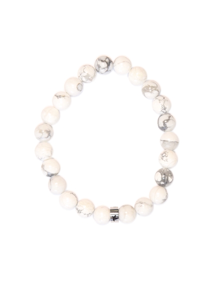Bracelet Magnésite Perles rondes 8 mm 1