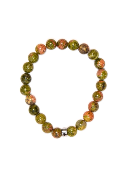 Bracelet Unakite Perles rondes 8 mm 1
